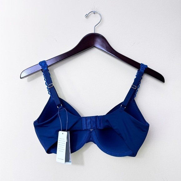 NEW Natori Pure Luxe Custom Coverage Contour Underwire Bra Spruce Seaport 32DD - Picture 2 of 9